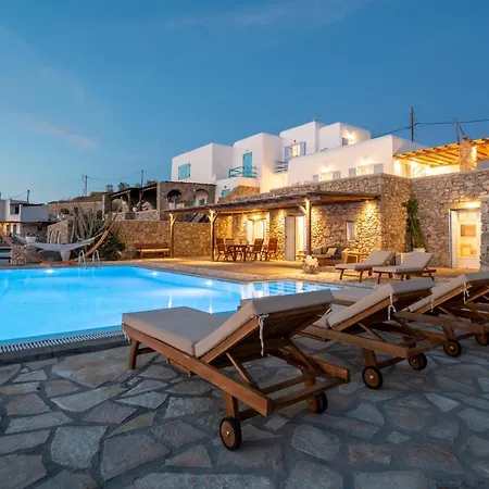 Malou - 4 Bdrm Sea & Sunset View - Mg Villas ヴィラ Mykonos Town